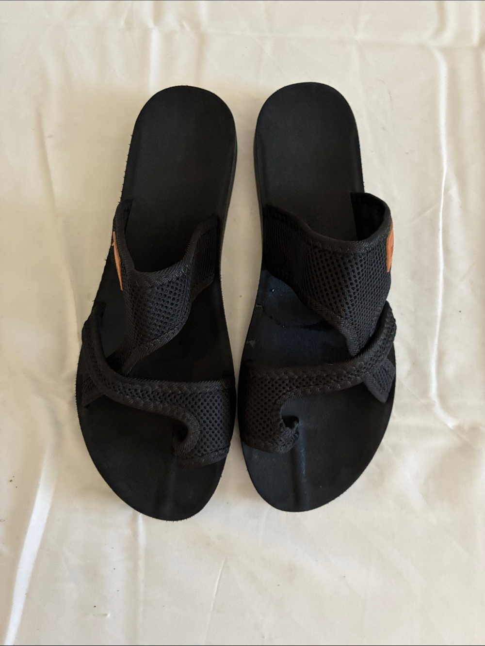 Women’s Black Mesh Strap Sandals